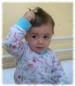 Aurela in der Klinik in Prishtina